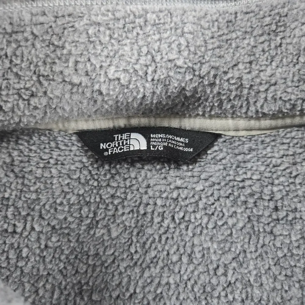The North Face Gordon Lyon's 1/4 Zip‎ Fleece Gray Long Sleeve Sweater Size Large